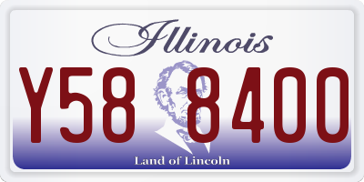 IL license plate Y588400