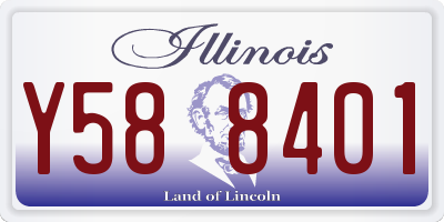 IL license plate Y588401
