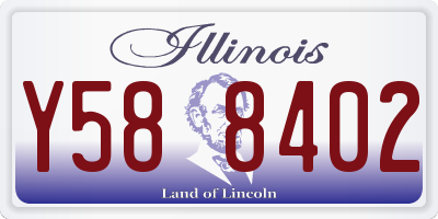 IL license plate Y588402