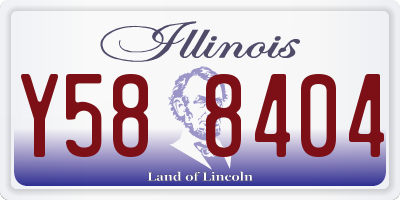 IL license plate Y588404