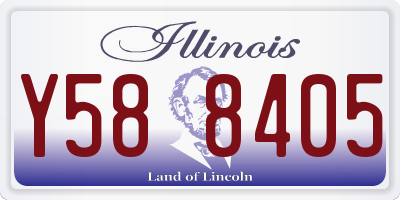 IL license plate Y588405
