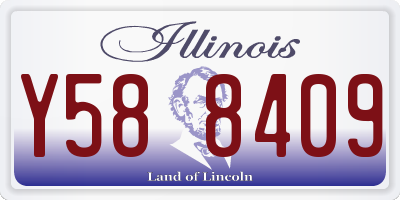 IL license plate Y588409
