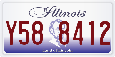 IL license plate Y588412