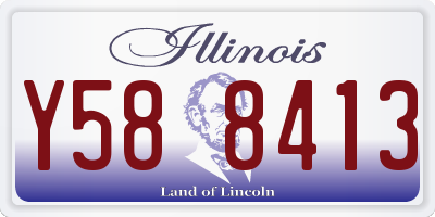 IL license plate Y588413