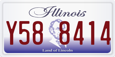 IL license plate Y588414