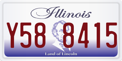 IL license plate Y588415