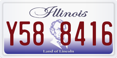 IL license plate Y588416