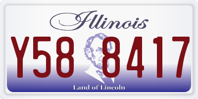 IL license plate Y588417