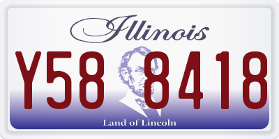 IL license plate Y588418