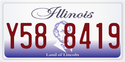 IL license plate Y588419