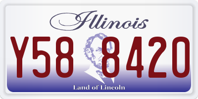 IL license plate Y588420