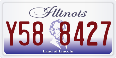 IL license plate Y588427
