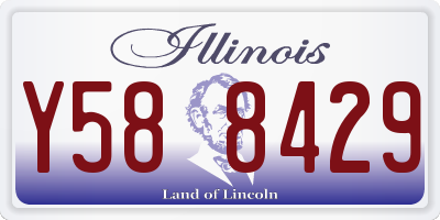 IL license plate Y588429