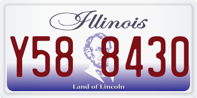 IL license plate Y588430