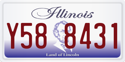 IL license plate Y588431