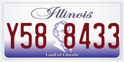 IL license plate Y588433