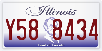 IL license plate Y588434