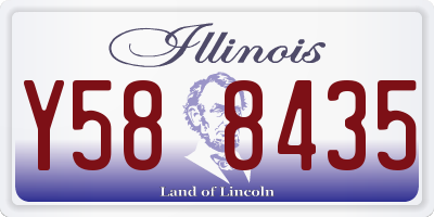 IL license plate Y588435