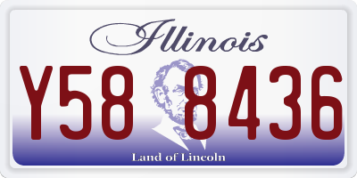 IL license plate Y588436