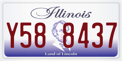 IL license plate Y588437