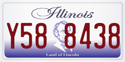 IL license plate Y588438
