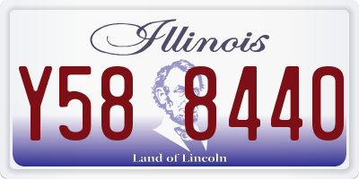 IL license plate Y588440