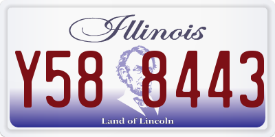 IL license plate Y588443