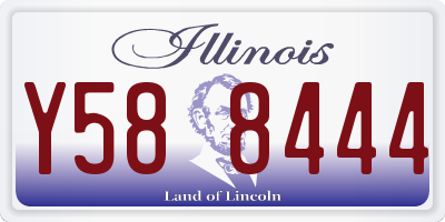 IL license plate Y588444
