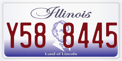 IL license plate Y588445