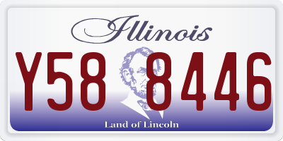 IL license plate Y588446