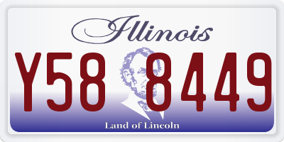 IL license plate Y588449