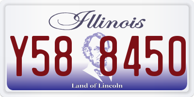 IL license plate Y588450