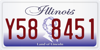 IL license plate Y588451