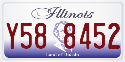IL license plate Y588452