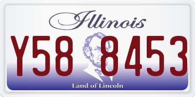 IL license plate Y588453