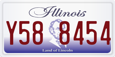IL license plate Y588454