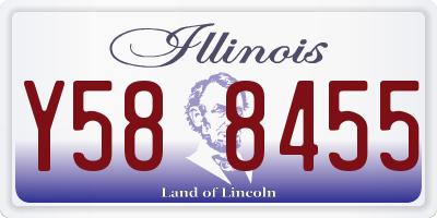 IL license plate Y588455