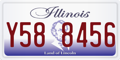 IL license plate Y588456