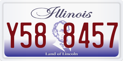 IL license plate Y588457