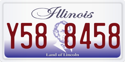 IL license plate Y588458