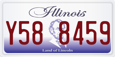 IL license plate Y588459