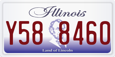 IL license plate Y588460