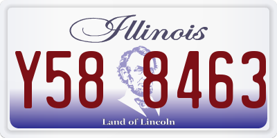IL license plate Y588463