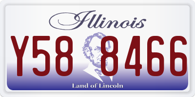 IL license plate Y588466