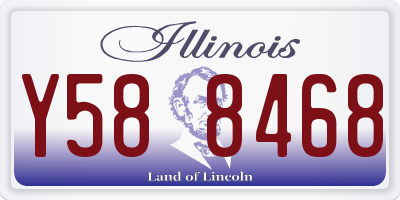IL license plate Y588468