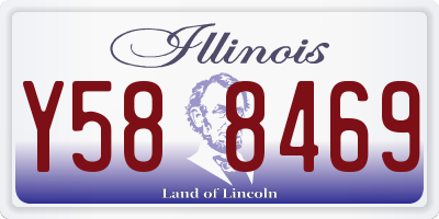 IL license plate Y588469