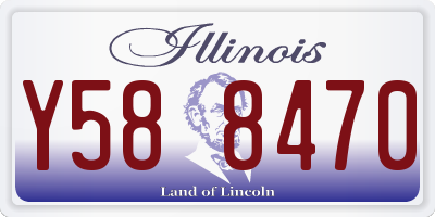 IL license plate Y588470
