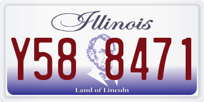 IL license plate Y588471