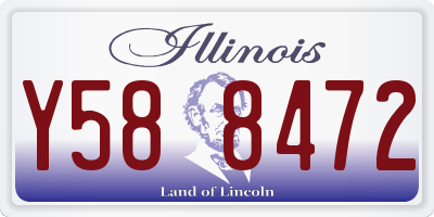 IL license plate Y588472