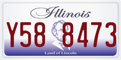 IL license plate Y588473